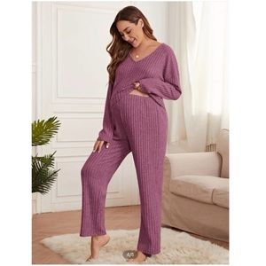 SHEIN Ribbed knit pant